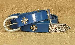 Blue-Medieval-Thin-Long-Belt
