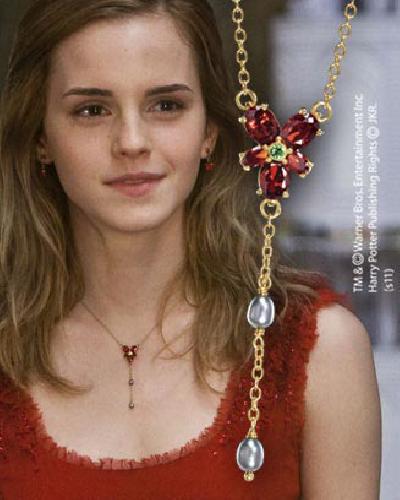 Hermione�s-Red-Crystal-Necklace