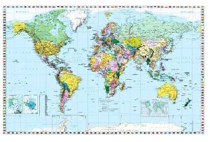 Svet-politicky-s-vlajkami-statu-135�100-cm