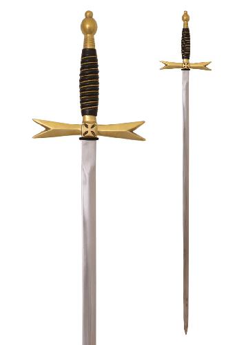 Masonic-Sword-with-horn-grip-and-scabbard