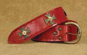 Red-Medieval-Wide-Long-Belt