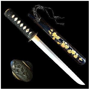 Kawashima-Dekorativni-replika-tanto-Flowers-prekladana-ocel-AISI-1045