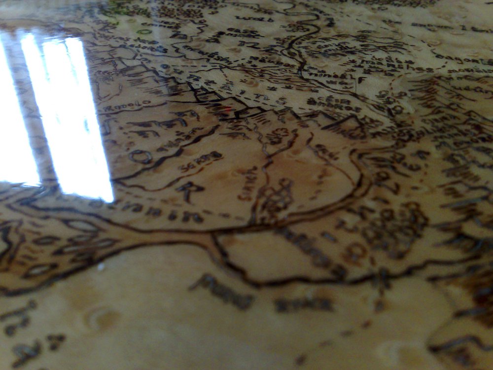 foto Intarzovan mapa stedozem