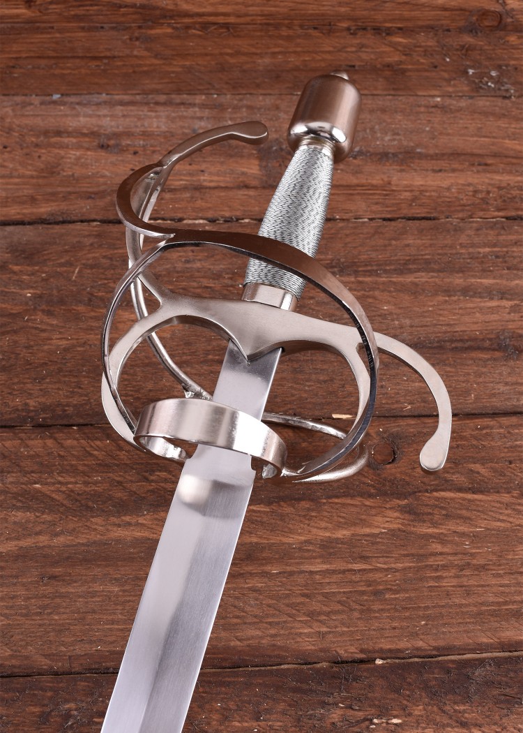 foto Swept Hilt Rapier with Broad Blade, Wire-wrapped Grip