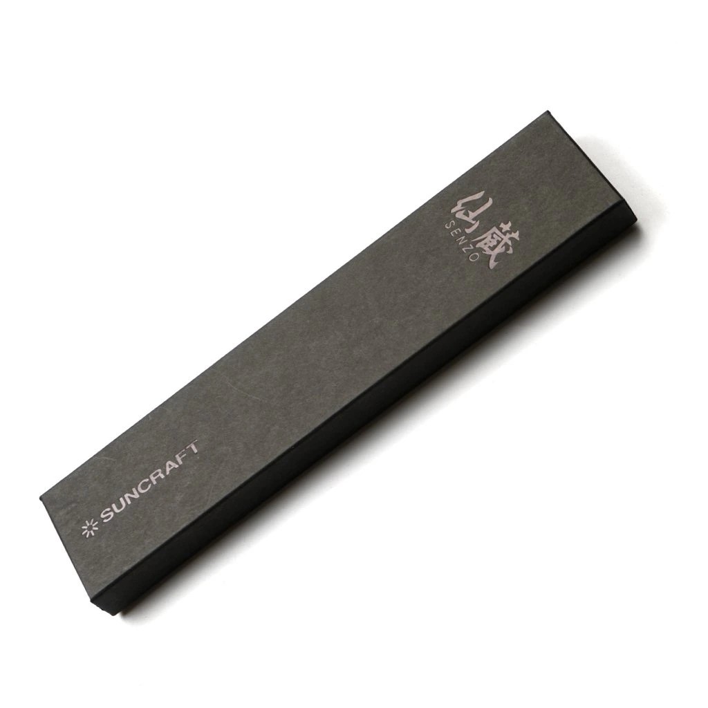 foto Japonsk� n�� Kiritsuke/Chef Suncraft VG-10 Black Damascus 200 mm