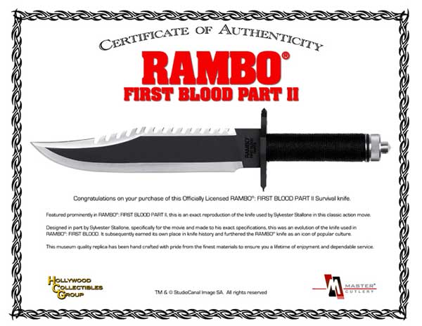 foto Rambo First Blood Bowie Part II