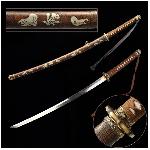 Kawashima Sb�ratelsk� replika me�e Gunto typ. III AISI 1095 s prav�m hamonem Midare