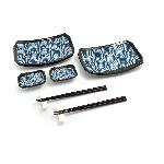 Japonsk� porcel�nov� servis na sushi Blue Wawe Midi, pro 2 osoby