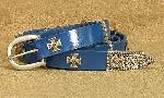 Blue Medieval Thin Long Belt
