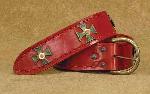 Red Medieval Wide Long Belt