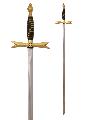 Masonic Sword with horn grip and scabbard