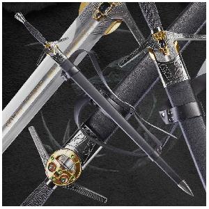 Kawashima-Sberatelska-replika-mece-Geralta-z-Rivie-(Zaklinac)-�-neostrene-provedeni-ocel-AISI-1095