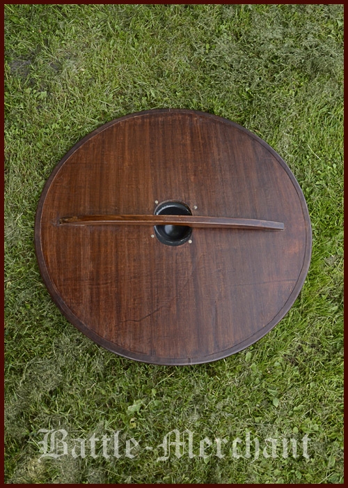 foto Viking Wooden Round Shield with Norse horse motif