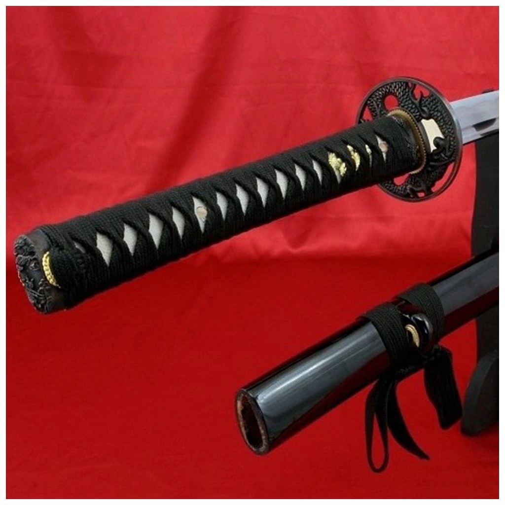 foto Kawashima Dekorativn� me� katana Flowers AISI 1045, kv�tinov� motiv