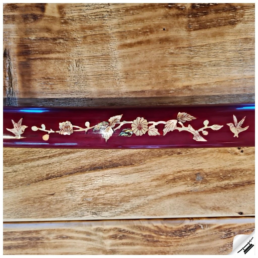 foto Kawashima �emesln� replika me�e katana Tsuru Tori - ocel AISI 1075