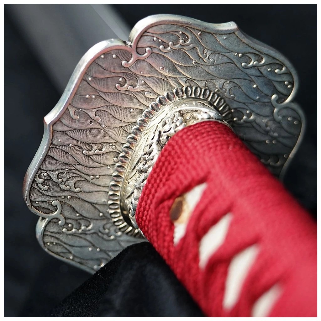 foto Japan Swords �emesln� replika katana Arashinoumi, skl�dan� ocel AISI 1075