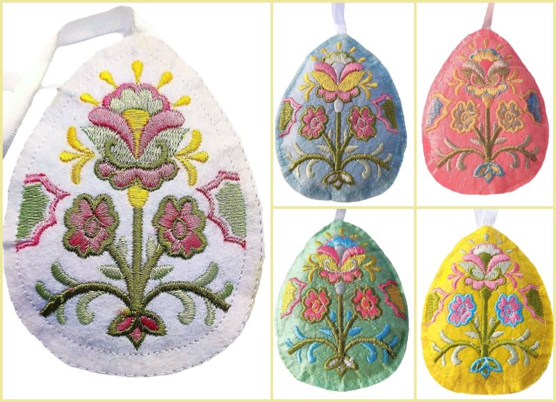 foto Vy��van� dekorace - bled�modr� vejce