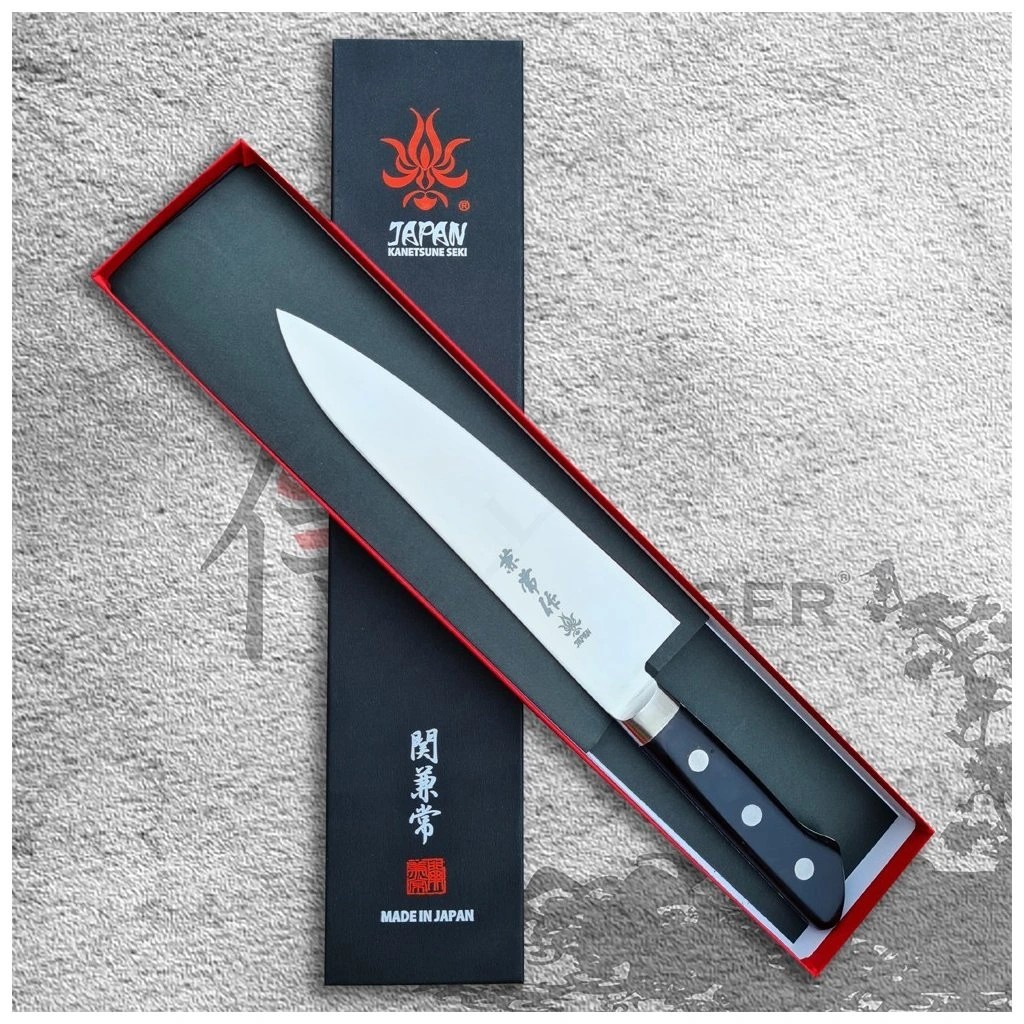foto Japonsk� n�� Gyuto 210mm Kanetsune AUS-10 PRO Series