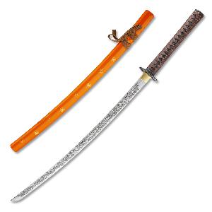 Kawashima-Dekorativni-mec-katana-Hirosamu-AISI-1045-rytina-Horimono