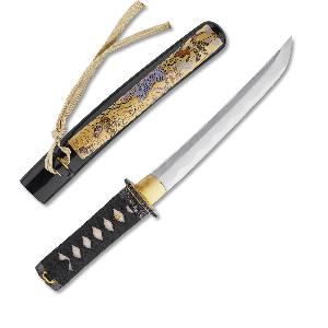 Kawashima-Tanto-Taiga-069-Shaku-uhlikova-ocel-AISI-1045-lestena-imitace-hamonu