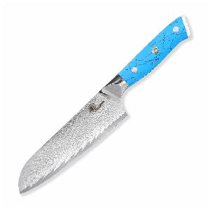 Nuz-kuchynsky-Santoku-180-mm-Dellinger-Blue-Stone-Damascus