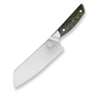 Kucharsky-nuz-Santoku-185-mm-Dellinger-Sandvik-Green-Northern-Sun