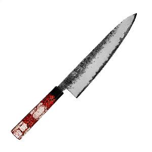 Kuchynsky-nuz-Chef-Gyuto-210-mm-Konoll�-Black-Forging-Aogami---Red