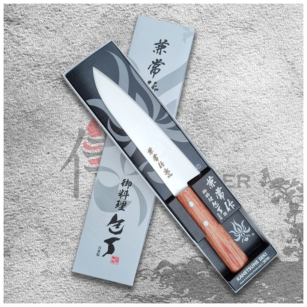 foto Japonsk� n�� Kengata/Gyuto 180mm Kanetsune 555- Series