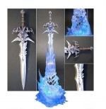 Frostmourne letter opener in block of ice with LED effect