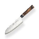 Kucha�sk� n�� Santoku/Chef Suncraft VG-10 Black Damascus 167 mm