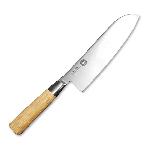 Japonsk� kuchy�sk� n�� Santoku 167mm-Suncraft Senzo Bamboo-High carbon