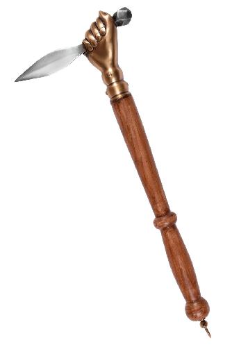 German-16th-C-Gothic-War-Hammer-with-Dagger-head