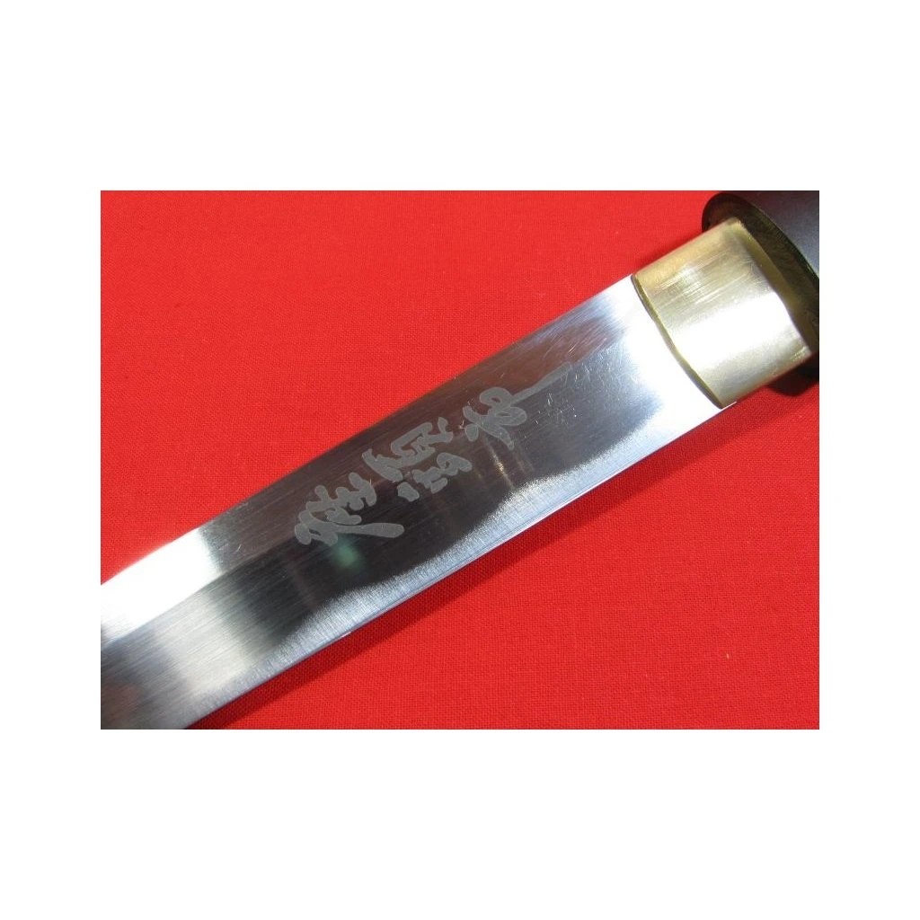 foto Kawashima Dekorativn� replika tanto shira saya Black Wood, ocel AISI 1045