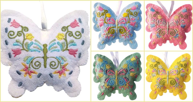 foto Vy��van� dekorace - �lut� mot�l