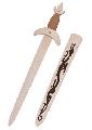 Children Knights Sword Lindwurm, Wooden Toy, w. Scabbard