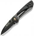 Halligans Ultimate Gadget (H.U.G.) black half-serrated