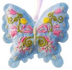 Vy��van� dekorace - bled�modr� mot�l