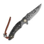 Zav�rac� n�� Dellinger Paiku, dama�kov� ocel VG-10 Black & stabilizovan� javor